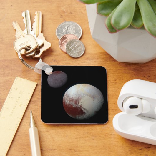 Pluto & Charon 9th of Dwarf Planet Zonnestelsel Sleutelhanger (Bureau)