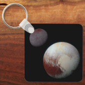 Pluto & Charon 9th of Dwarf Planet Zonnestelsel Sleutelhanger (Voorkant)