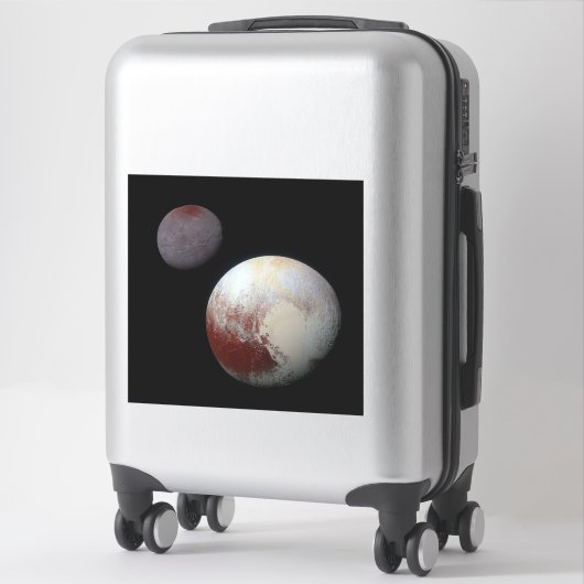 Pluto & Charon 9th of Dwarf Planet Zonnestelsel Sticker (Koffer)
