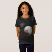 Pluto & Charon 9th of Dwarf Planet Zonnestelsel T-shirt (Voorkant volledig)