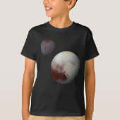 Pluto & Charon 9th of Dwarf Planet Zonnestelsel T-shirt (Voorkant)