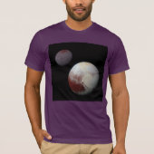 Pluto & Charon 9th of Dwarf Planet Zonnestelsel T-shirt (Voorkant)