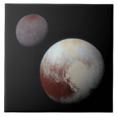 Pluto & Charon 9th of Dwarf Planet Zonnestelsel Tegeltje (Voorkant)