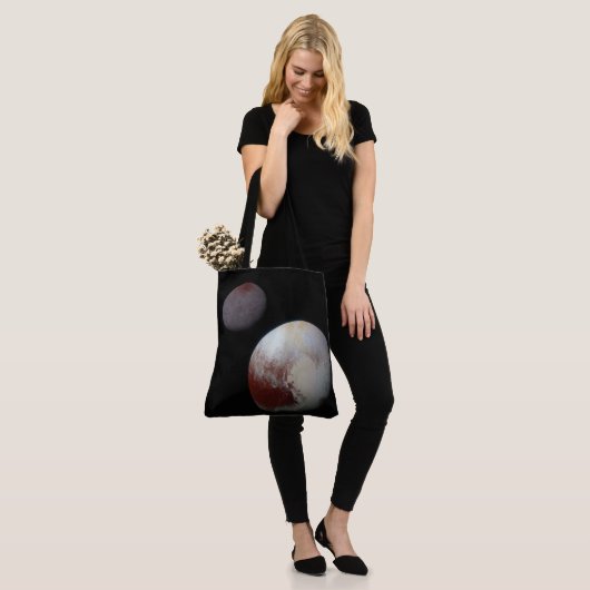 Pluto & Charon 9th of Dwarf Planet Zonnestelsel Tote Bag (Op model)