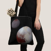 Pluto & Charon 9th of Dwarf Planet Zonnestelsel Tote Bag (Dichtbij)