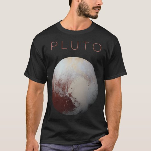 Pluto - een van de laatste planeten in het zonnest t-shirt (Voorkant)