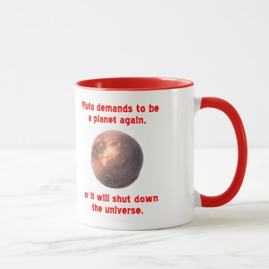 pluto eist weer een planeet te zijn... mok (Rechts)
