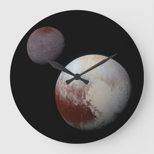 Pluto en Charon NASA New Horizons Klok (Voorkant)