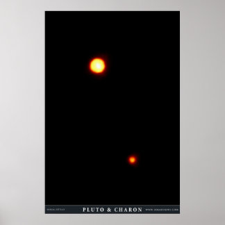 Pluto en Charon Poster