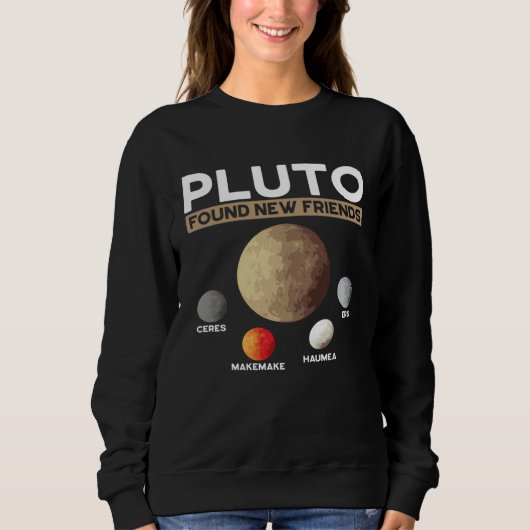Pluto Found New Friends Eris Haumea Makemake Ceres Trui (Voorkant)