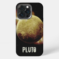 Pluto gele planeet 3d heelal ruimte illustratie