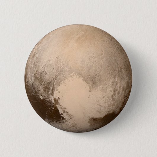 Pluto Heart-Uitzicht Ronde Button 5,7 Cm (Voorkant)
