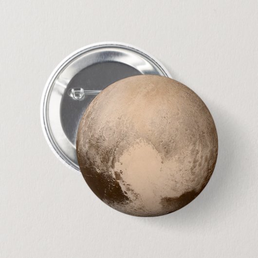 Pluto Heart-Uitzicht Ronde Button 5,7 Cm (Voorkant /achterkant)