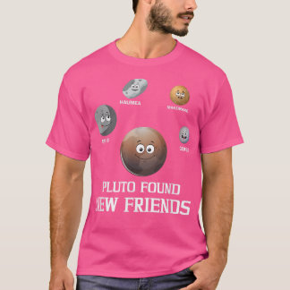 Pluto heeft nieuwe vrienden zonne-ruimtewetenschap t-shirt