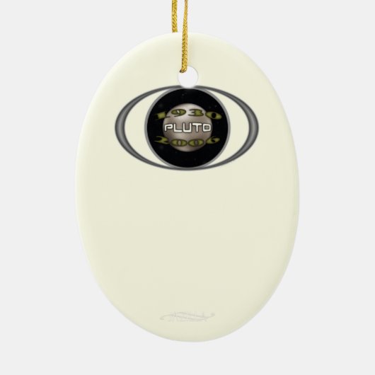 Pluto-herdenking 1930-2006 keramisch ornament (Achterkant)