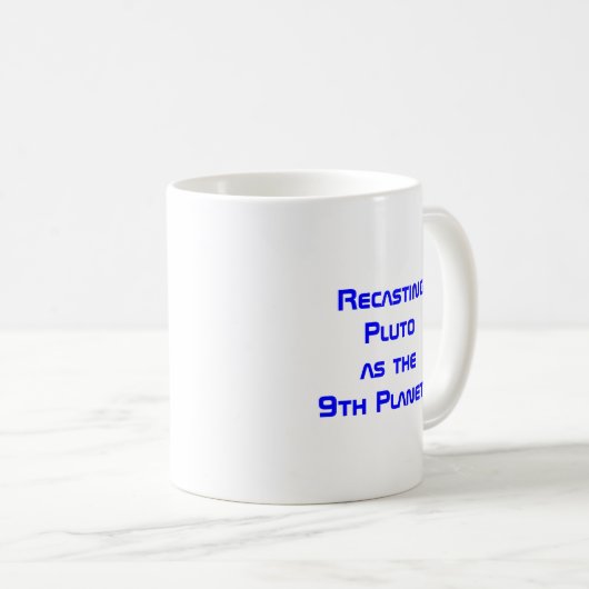 Pluto herschikking - 9 Planeten Mok (Voorkant rechts)