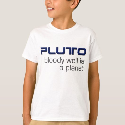 Pluto is een planeet T-shirt (Voorkant)