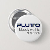 Pluto is een Planet Button (Voorkant /achterkant)