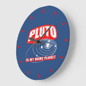 Pluto is mijn thuisplaneet grote klok (Hoek)