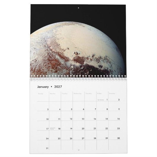 Pluto Kalender (Jan 2027)
