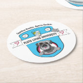 Pluto Living University Ronde Kartonnen Onderzetter (Gebogen)