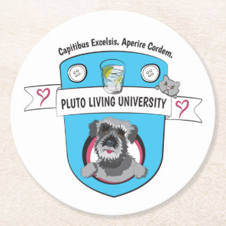 Pluto Living University Ronde Kartonnen Onderzetter