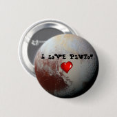 Pluto-lovers Ronde Button 5,7 Cm (Voorkant /achterkant)