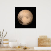 Pluto met Star Field - Poster (Keuken)