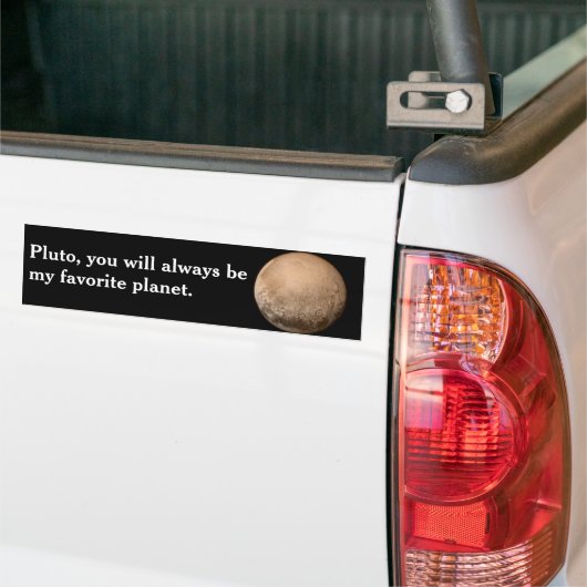 Pluto, mijn favoriete planeet - New Horizons NASA Bumpersticker (Op Truck)