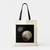 Pluto & Moon Charon door New Horizons NASA Tote Bag (Achterkant)