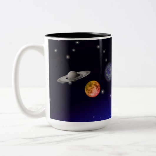 'Pluto Must Be Lonely' winkel banner Mok (Links)
