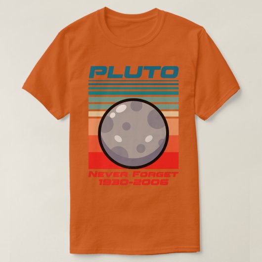 Pluto Never Forget 1930-2006 T-shirt (Design voorkant)