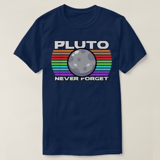 Pluto Never Forget 1930-2006 T-shirt (Design voorkant)