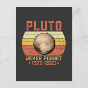 pluto NEVER FORGET Briefkaart