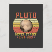 pluto NEVER FORGET Briefkaart (Voorkant)