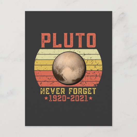 pluto NEVER FORGET Briefkaart (Voorkant)