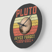 pluto NEVER FORGET Grote Klok (Hoek)