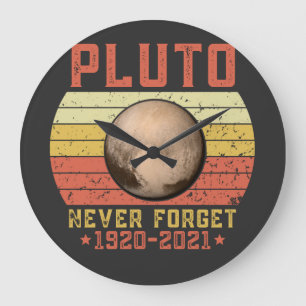 pluto NEVER FORGET Grote Klok