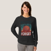 Pluto never forget planet space science t-shirt (Voorkant volledig)