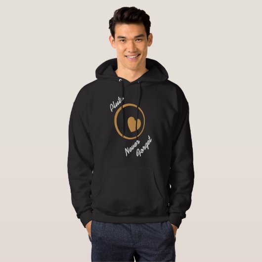 PLUTO Never Forget Retro  Astronomer  Present Hoodie (Voorkant volledig)