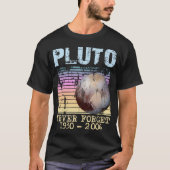 Pluto Never Forget T-Shirt design (Voorkant)