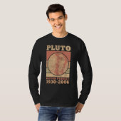Pluto Nooit Vergeet Ruimtewetenschap Astronomie Ma T-shirt (Voorkant volledig)