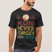 Pluto Nooit Vergeten 1930 2006 Jubileum Melkweg T-shirt (Voorkant)