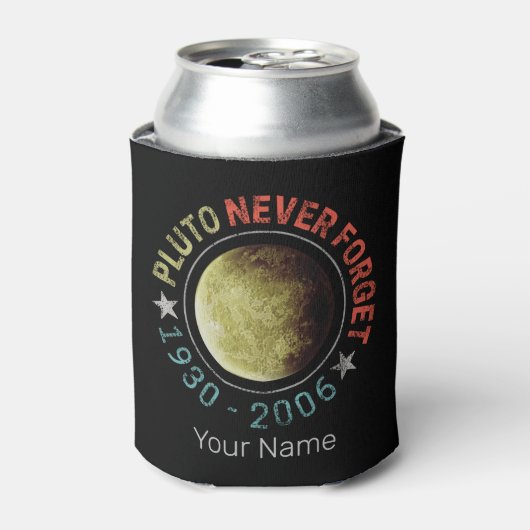 Pluto Nooit vergeten 1930-2006  Planet Retro Blikjeskoeler (Blikje Voorkant)