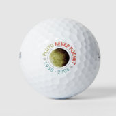 Pluto Nooit vergeten 1930-2006 Planet Retro Golfballen (Voorkant)
