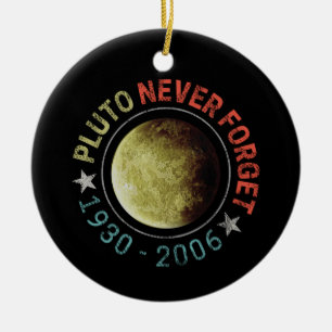 Pluto Nooit vergeten 1930-2006  Planet Retro Keramisch Ornament