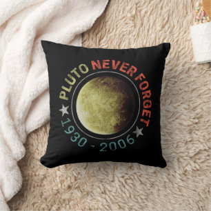 Pluto Nooit vergeten 1930-2006 Planet Retro Kussen
