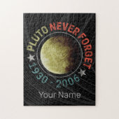 Pluto Nooit vergeten 1930-2006 Planet Retro Legpuzzel (Verticaal)