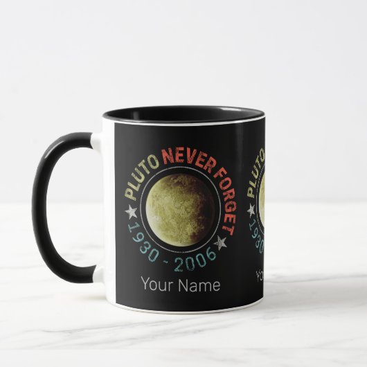 Pluto Nooit vergeten 1930-2006 Planet Retro Mok (Links)