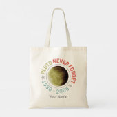 Pluto Nooit vergeten 1930-2006  Planet Retro Tote Bag (Achterkant)